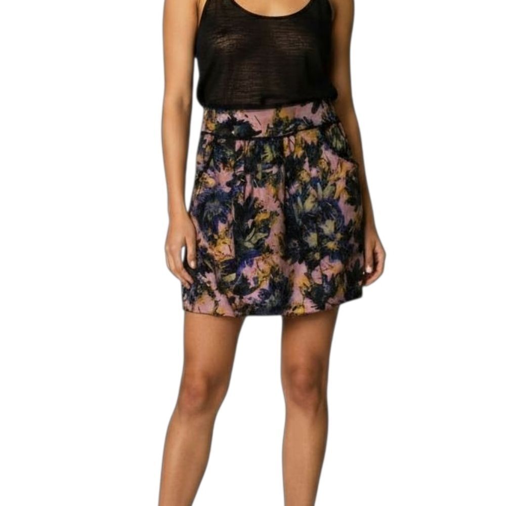 🌹Boho Darling Water Floral Print with sheer black overlay and pockets sz S